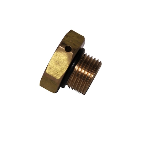 Maxim Enhanced Brass Breather Vent Plug 10-12 Micron, Sae No 8 Port 237259